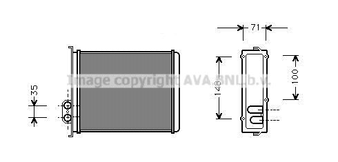 AVA QUALITY COOLING Lämmityslaitteen kenno VO6085